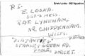 Note of Erwin Loska, Lyneham