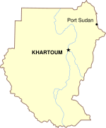 Localização de Porto Sudão