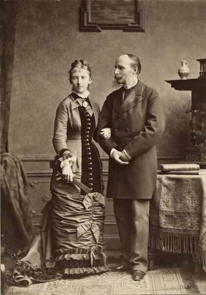 Prinzessin Marie and her first husband, in 1878