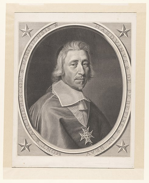 File:Portret van Hardouin de Beaumont de Péréfixe Harduinus de Perefixe de Beaumont Archiepiscop Parisiensis (titel op object), RP-P-OB-63.378.jpg