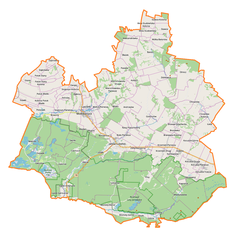 Mapa lokalizacyjna powiatu janowskiego