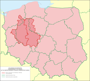 Poziția regiunii Polonia Mare