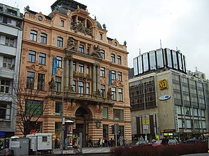 Immeuble des Assicurazioni Generali où Franz Kafka travailla pour une assurance pendant dix mois en 1906-1907.