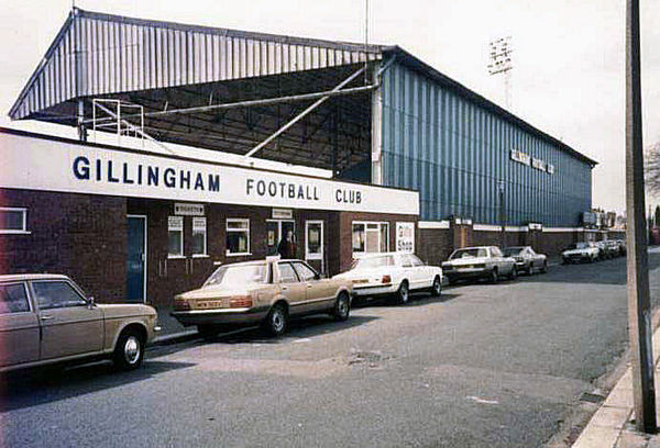 Priestfield Stadium, home of Gillingham F.C., where Bruce began his playing career