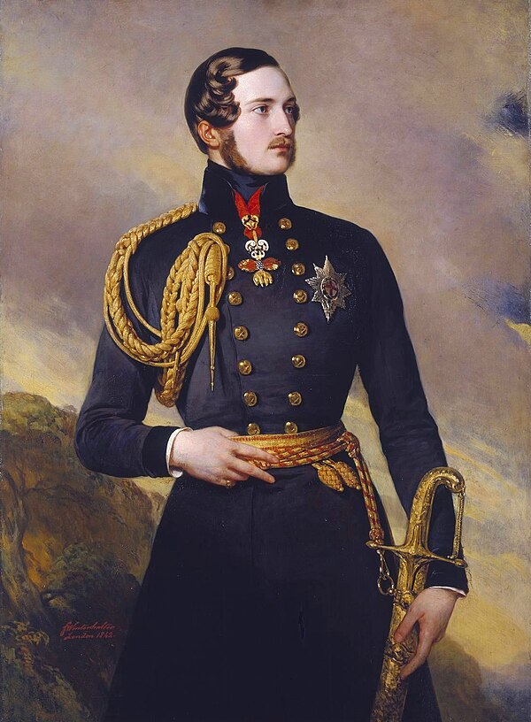 Prince Albert, born at the Rosenau, painted in 1842