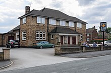 View of the pub's frontage Pub Queen Bess in Scunthorpe, left side.jpg