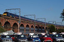 The brick-built 95-arch viaduct in Wakefield