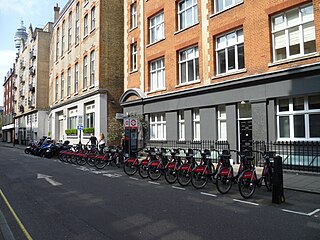 Rathbone Street Street in Westminster and London, UK