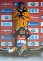 Deutsch: Vorletztes Saisonrennen im Rennrodel-Weltcup der Saison 2014/15 vom 19. bis 22. Februar 2015 in Altenberg/Erzgebirge. Tag 2: Freitagstraining. English: Luge world cup race season 2014/15 in Altenberg/Germany, 19th to 22nd Februar 2015. Day 2: Friday trainings.