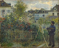 Claude Monet Painting in His Garden at Argenteuil, 1873, Wadsworth Atheneum, Hartford, Connecticut