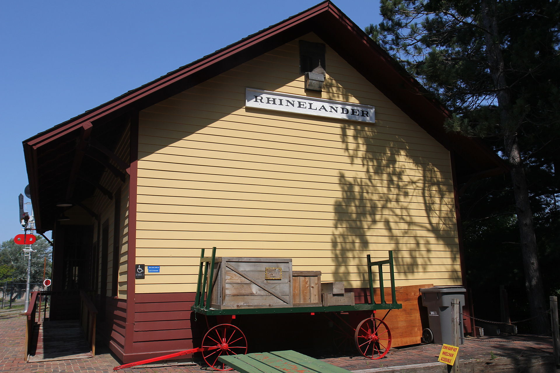 Rhinelander Train Station at Pioneer Park.jpg