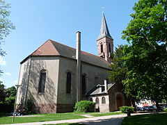 L'église protestante de la Robertsau.