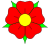 An heraldic rose