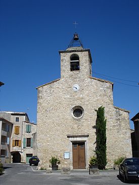 Saint-Chaptes (Gard, Fr), l'église.JPG