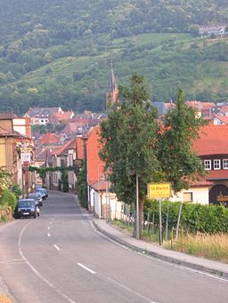 Ortseingang Sankt Martin (Pfalz)