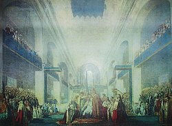 Kustaa IV Adolfin kruunajaiset Pyhän Olavin kirkossa Norrköpingin valtiopäivillä 3. huhtikuuta 1800.