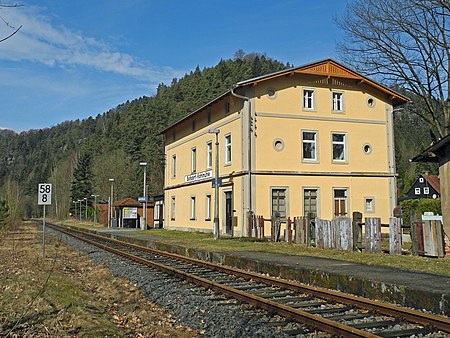 Sebnitztalbahn km58,8 Hst Gossdorf Kohlmühle 2