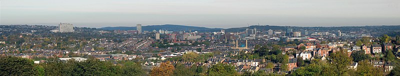 Panorama of Sheffield from Meersbrook Park. Sheffield wide from Meersbrook Park.jpg