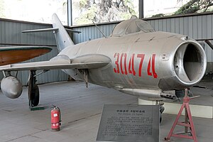 Shenyang J-5 front-right1 2016 Military Museum Beijing.jpg