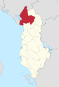 Shkoder County v Albánii.svg