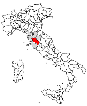 Провинция Сиена на карте