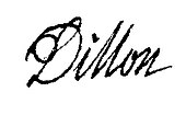 signature de Dominique Dillon