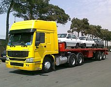 SinoTruk HOWO with flatbed trailer
