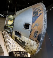 The Skylab 4 command module on display at the National Air and Space Museum Skylab 4.tif