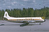 et Vickers Viscount-fly som ligner det styrtet flyet