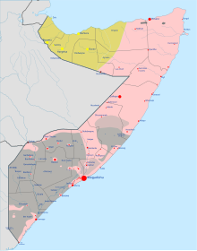 SVG map showing relative control of the central government, Somaliland, and other actors