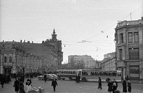 Площадь Мясницкие Ворота в 1961 году
