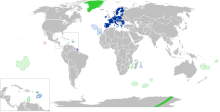 Location of the EU and its special territories Special member state territories and the European Union.svg