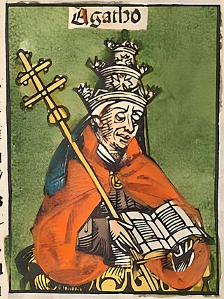 <span class="mw-page-title-main">Pope Agatho</span> Head of the Catholic Church from 678 until 681