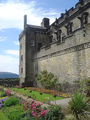 Castle gardens in front of the Prince's Tower Stirling Castle dsc06629.jpg