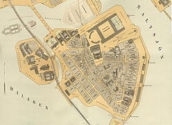 Gamla stan, Generalstabens Litografiska Anstalt 1899 gjennom Alfred Bentzer.