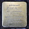 Stolperstein Bamberger Str 5 (Wilmd) Jenny Pless.jpg