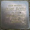 Stolperstein für Beate Jacobs