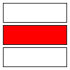 Basic Marker - red, used in Central Europe for difficult or summit trails Stripe-marked trail red.svg