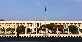 Tamil Nadu Police Headquarters in Chennai, where the state DGP sits. Tamil Nadu Police head Quarters Beach Road Chennai.jpg
