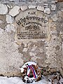 La targa dedicata al monte Triglav