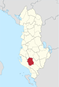 Location of the Tepelena district