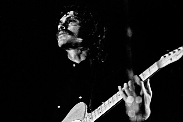 Robertson performing live with the Band in 1971