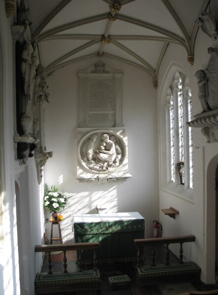 The Bridgewater Chapel at St. Peter and St. Paul Church, Little Gaddesden, where many Egerton family members are buried
