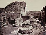 The remains of Numerius Popidius Priscus' bakery (Pompeii), c. 1870