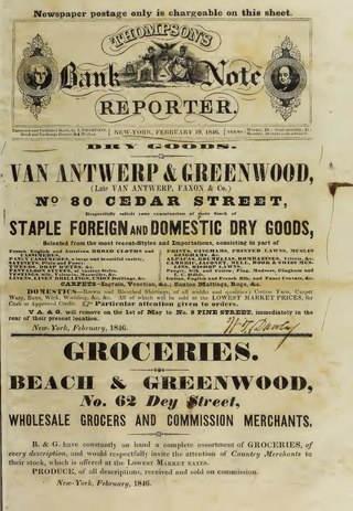<i>Thompsons Bank Note Reporter</i> Former American periodical