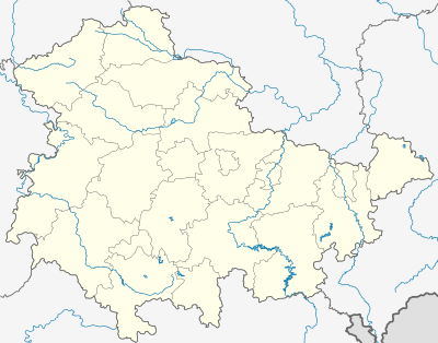 Location map Thüringen