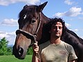 Mario Santoro with his horse Sirio