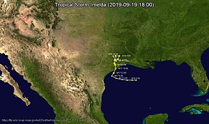 Tropical Storm Imelda map 2019-09-19 1800.jpg