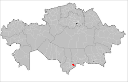 Distretto di Tulkibas – Localizzazione