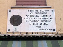 Talerz Tullio Serafin (Rottanova, Cavarzere) .jpg